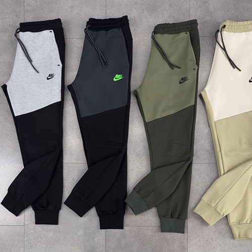 جاگر NIKE TECH 2025 رنگ مشکی نوک مدادی (لوگو سبز) سایز XL